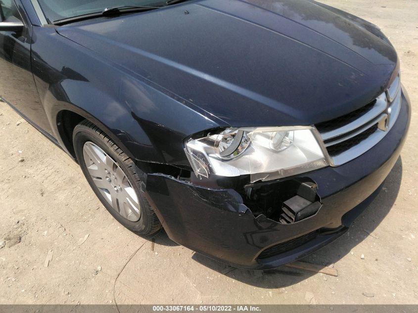 2013 DODGE AVENGER SE 1C3CDZAB7DN571875