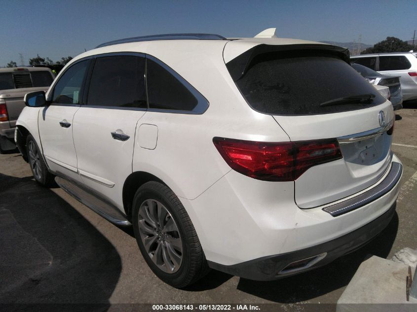 2014 ACURA MDX TECH PKG 5FRYD3H40EB002810