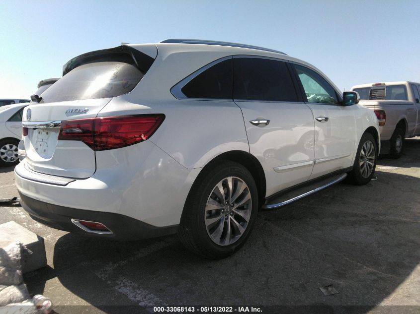 2014 ACURA MDX TECH PKG 5FRYD3H40EB002810