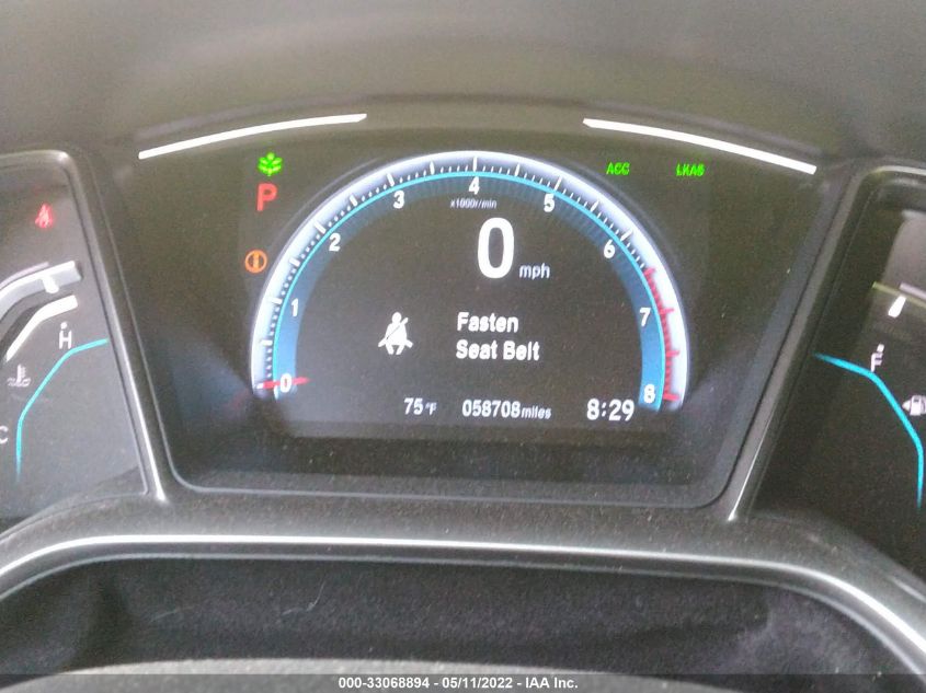 2019 HONDA CIVIC HATCHBACK EX SHHFK7H68KU211746