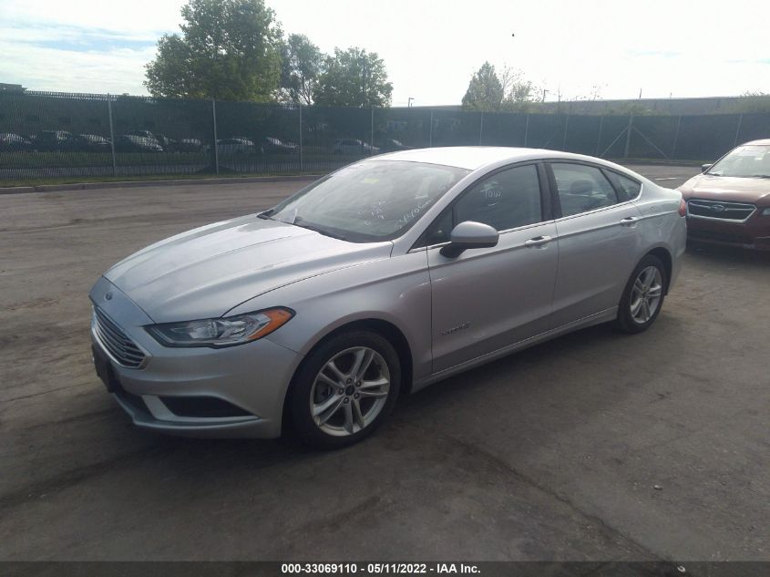 2018 FORD FUSION HYBRID S 3FA6P0UU9JR122205