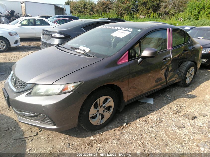 2013 HONDA CIVIC SDN LX 19XFB2F52DE021268