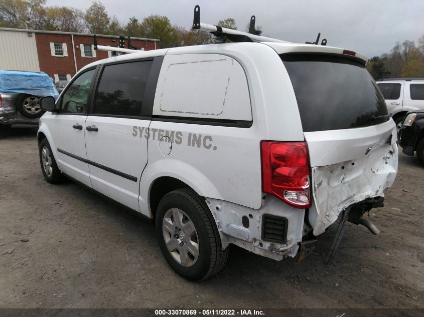 2014 RAM CARGO VAN TRADESMAN 2C4RRGAG6ER138074
