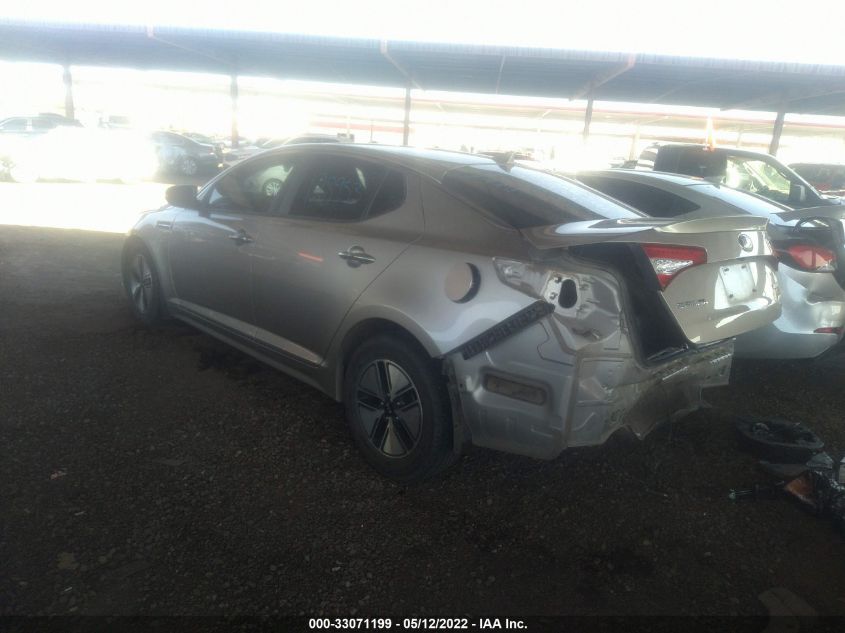 2013 KIA OPTIMA HYBRID LX KNAGM4AD2D5047791