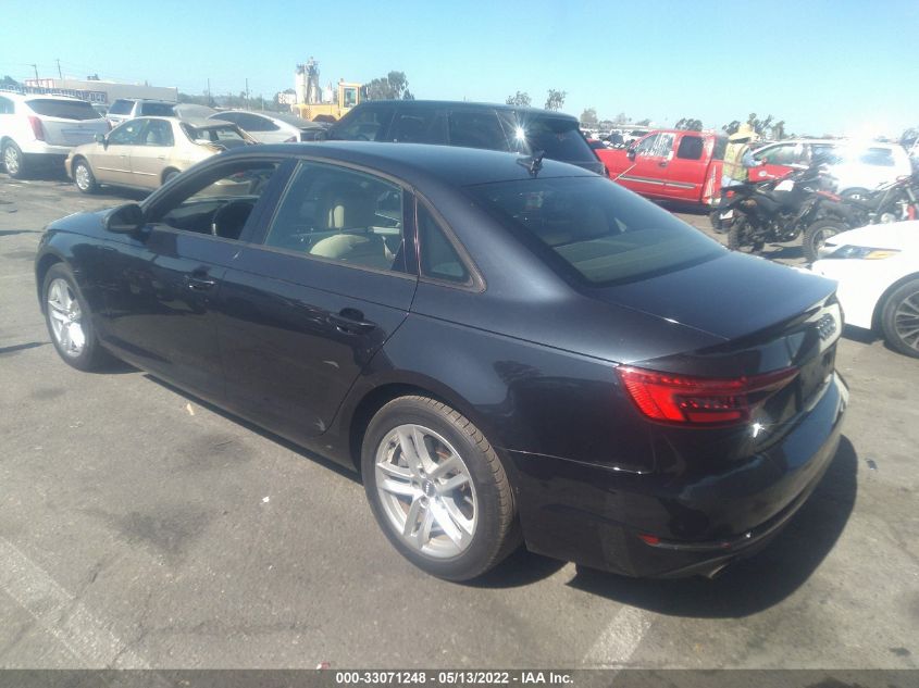 2017 AUDI A4 PREMIUM WAUGNAF49HN023191