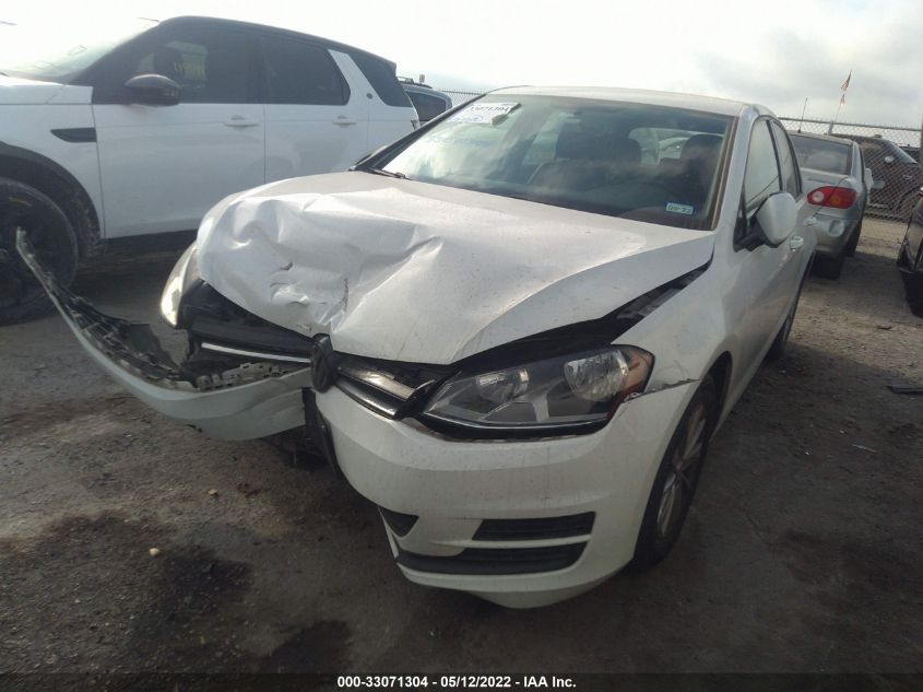 2015 VOLKSWAGEN GOLF TSI S 3VW217AUXFM014085
