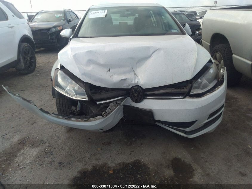 2015 VOLKSWAGEN GOLF TSI S 3VW217AUXFM014085