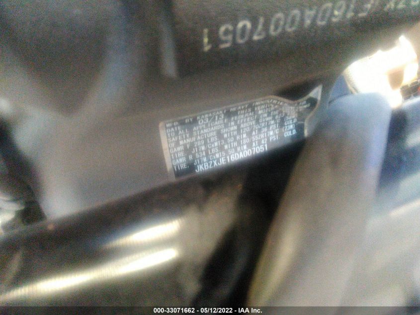 2013 KAWASAKI ZX636 E JKBZXJE16DA007051