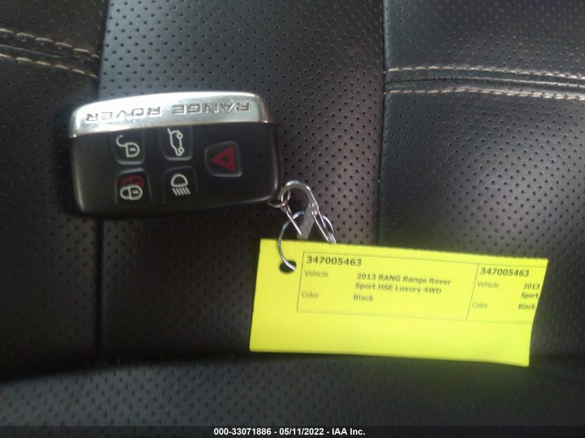 2013 LAND ROVER RANGE ROVER SPORT HSE LUX SALSK2D46DA772264