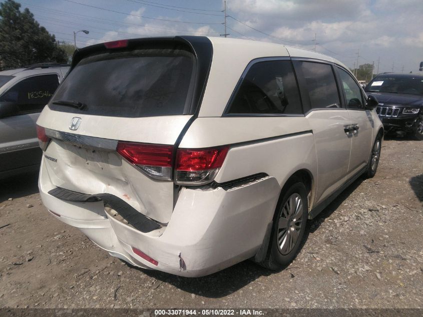 2015 HONDA ODYSSEY LX 5FNRL5H26FB111082
