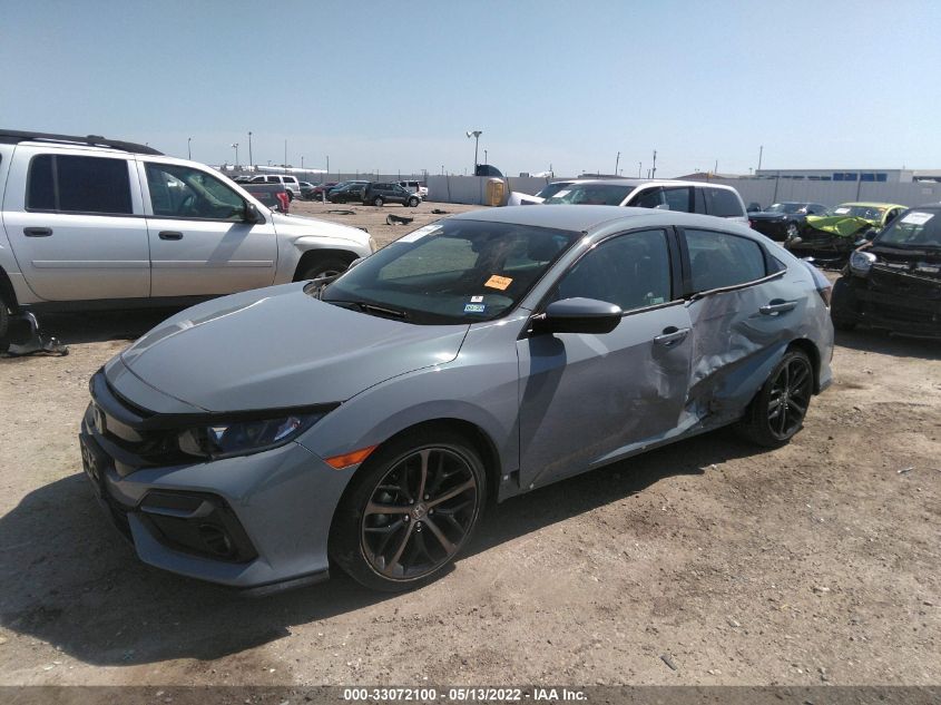 2021 HONDA CIVIC HATCHBACK SPORT SHHFK7H42MU208844
