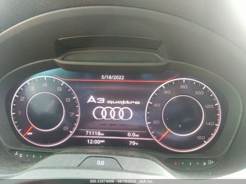 2018 AUDI A3 SEDAN PREMIUM PLUS WAUJ8HFF2J1075119