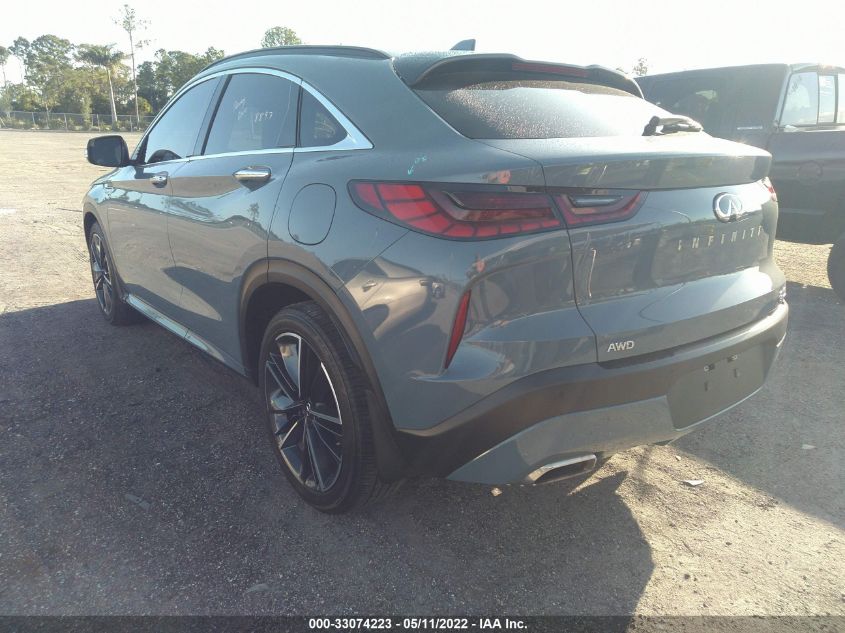 2022 INFINITI QX55 LUXE 3PCAJ5J38NF100346