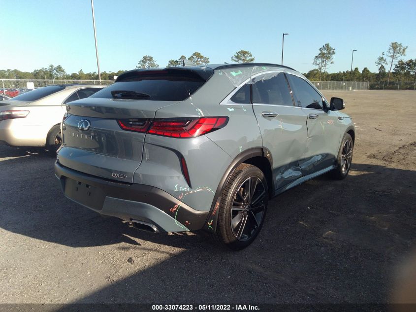 2022 INFINITI QX55 LUXE 3PCAJ5J38NF100346