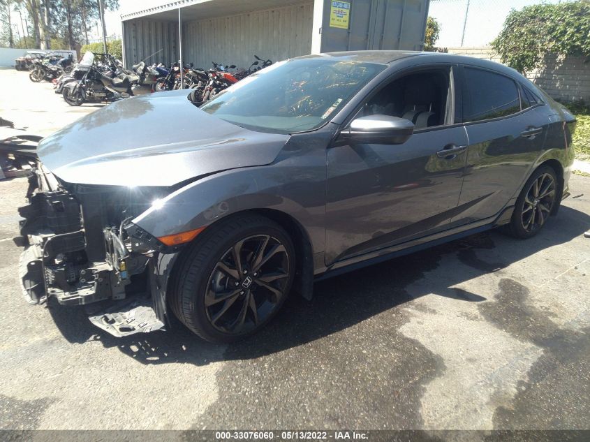 2018 HONDA CIVIC HATCHBACK SPORT SHHFK7G43JU217811