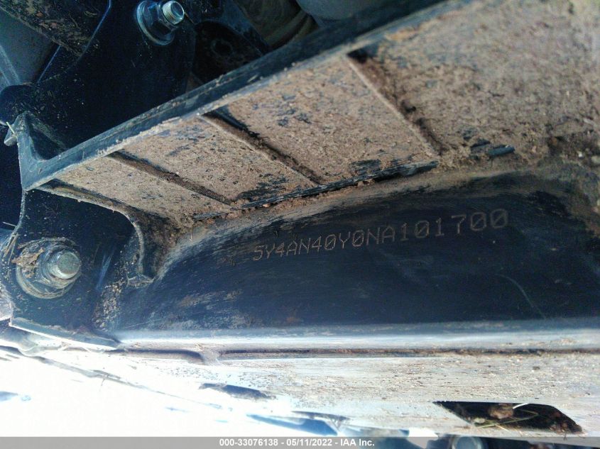 2022 YAMAHA YXE1000 5Y4AN40Y0NA101700