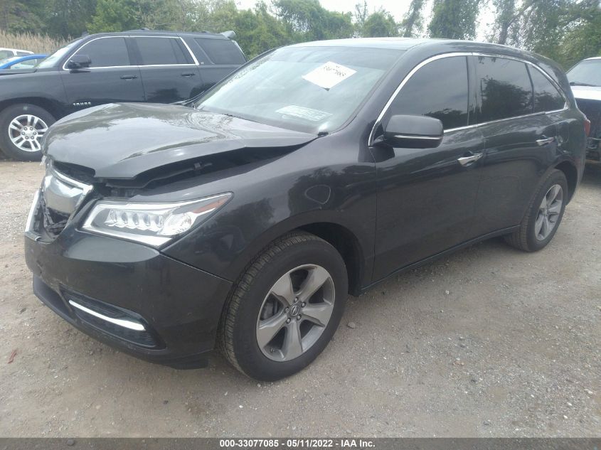2015 ACURA MDX 5FRYD4H26FB022422