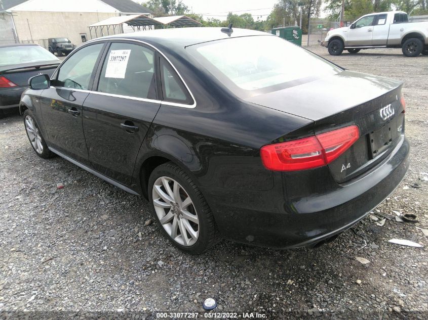 2014 AUDI A4 PREMIUM WAUBFAFL2EA068328