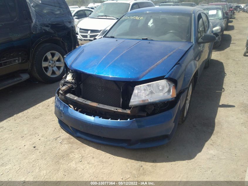 2013 DODGE AVENGER SE 1C3CDZAB0DN591658