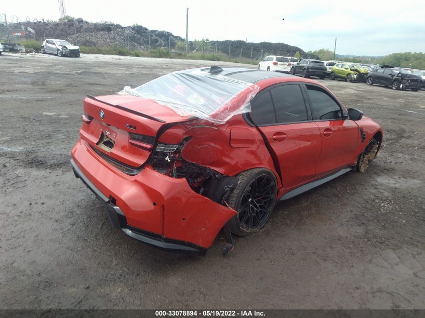 2022 BMW M3 COMPETITION XDRIVE WBS43AY08NFM09878