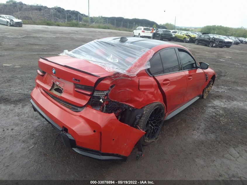 2022 BMW M3 COMPETITION XDRIVE WBS43AY08NFM09878