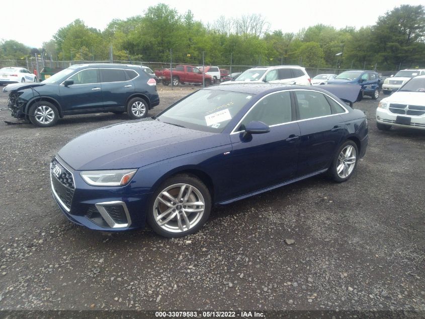 2020 AUDI A4 PREMIUM WAUDNAF45LA040007