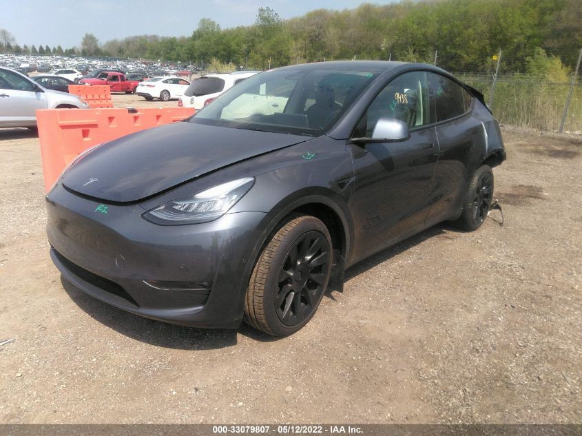 2022 TESLA MODEL Y LONG RANGE 7SAYGDEE3NF318068