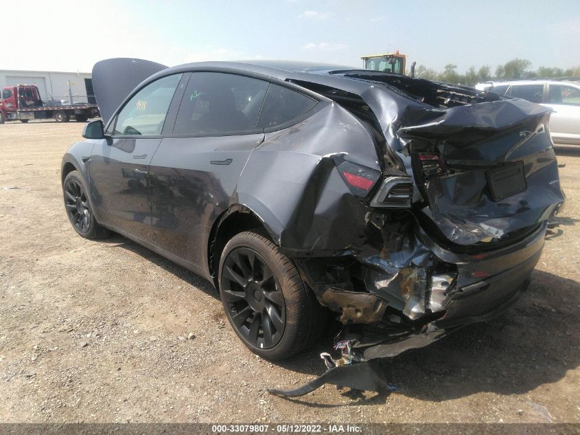 2022 TESLA MODEL Y LONG RANGE 7SAYGDEE3NF318068