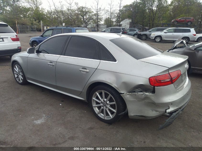 2014 AUDI A4 PREMIUM PLUS WAUFFAFL2EN011654