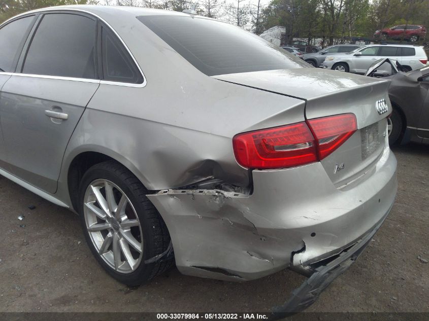 2014 AUDI A4 PREMIUM PLUS WAUFFAFL2EN011654