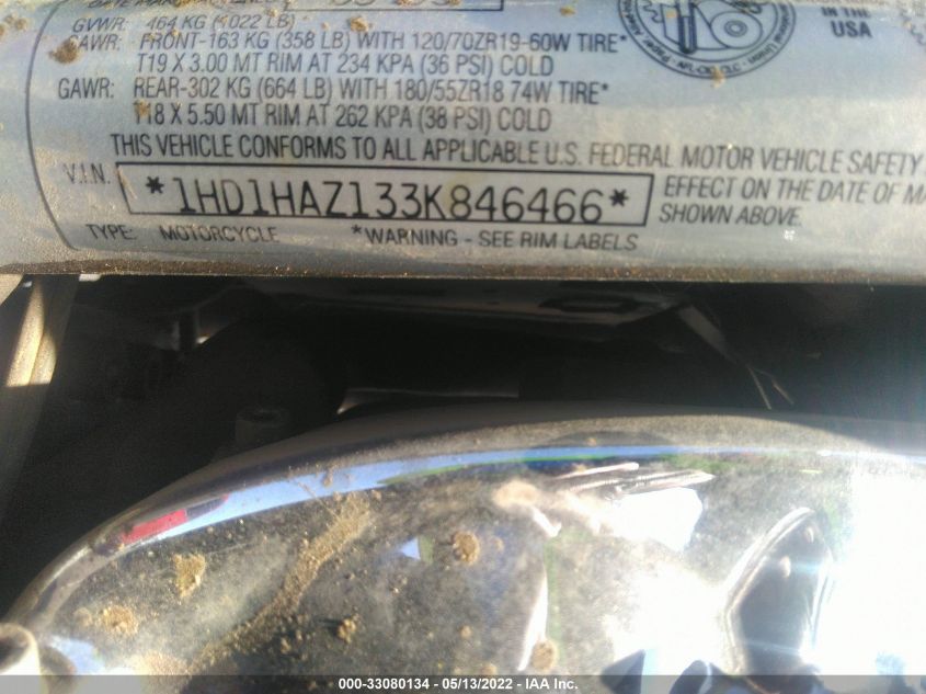 2003 HARLEY-DAVIDSON VRSCA 1HD1HAZ133K846466