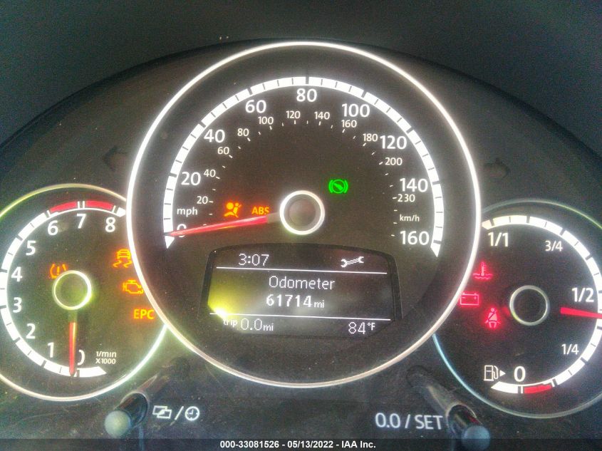 2013 VOLKSWAGEN BEETLE CONVERTIBLE 2.5L W/SOUND/NAV 3VW5P7AT7DM814097