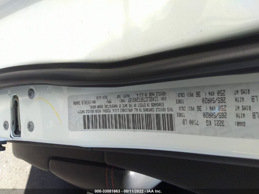 2015 DODGE DURANGO R/T 1C4SDJCT6FC203197