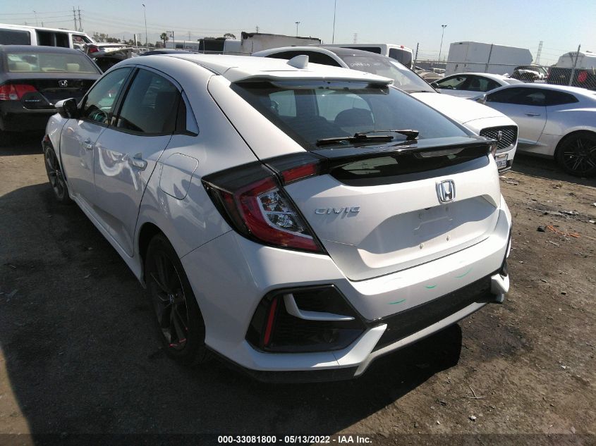 2020 HONDA CIVIC HATCHBACK EX SHHFK7H67LU405475