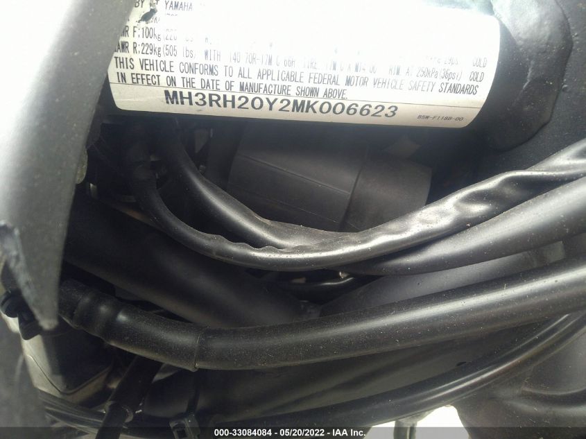 2021 YAMAHA MT-03 MH3RH20Y2MK006623