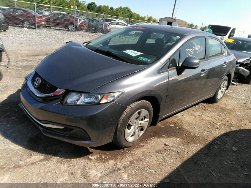 2013 HONDA CIVIC SDN LX 19XFB2F54DE201612