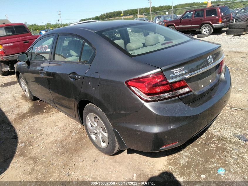 2013 HONDA CIVIC SDN LX 19XFB2F54DE201612