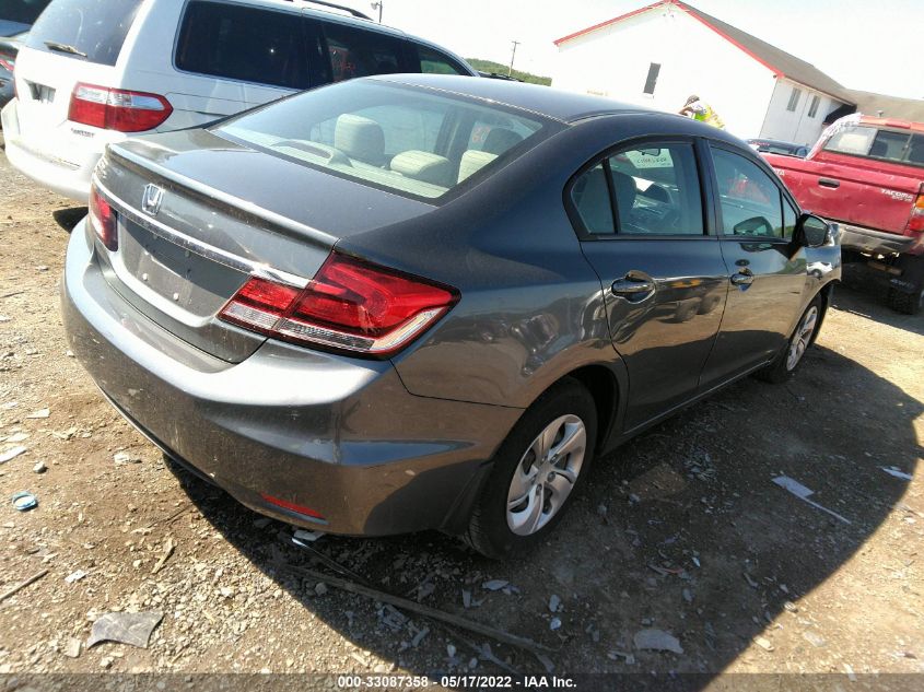 2013 HONDA CIVIC SDN LX 19XFB2F54DE201612