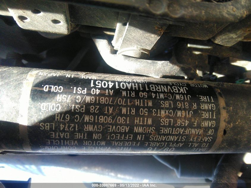 2017 KAWASAKI VN1700 B JKBVNRB11HA014051
