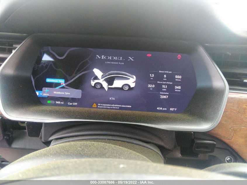 2021 TESLA MODEL X LONG RANGE 5YJXCDE28MF321699