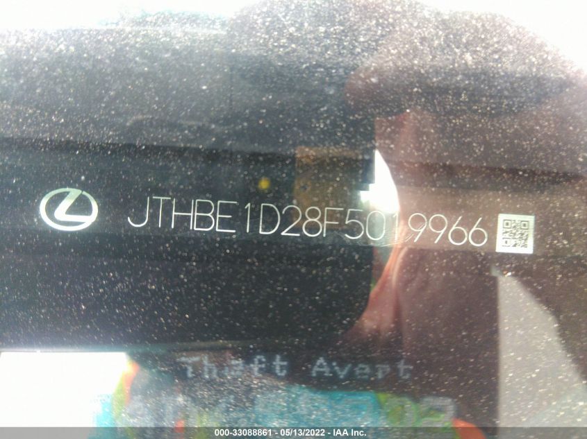 2015 LEXUS IS 350 JTHBE1D28F5019966