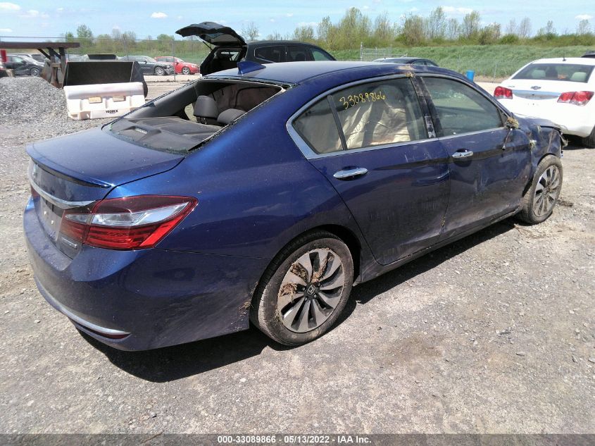 2017 HONDA ACCORD HYBRID EX-L JHMCR6F58HC028694