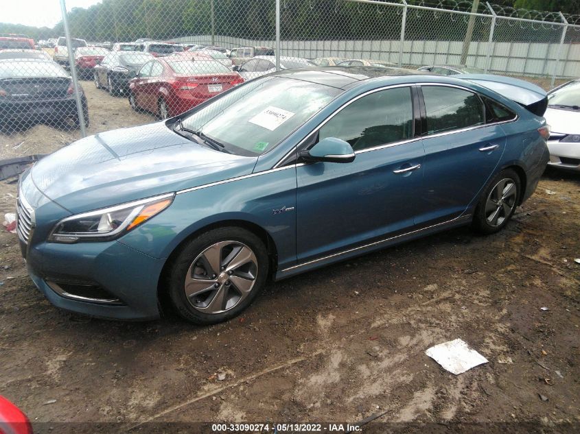 2016 HYUNDAI SONATA HYBRID LIMITED KMHE34L19GA008638