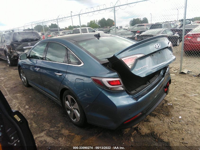 2016 HYUNDAI SONATA HYBRID LIMITED KMHE34L19GA008638