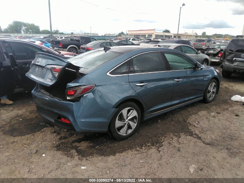2016 HYUNDAI SONATA HYBRID LIMITED KMHE34L19GA008638
