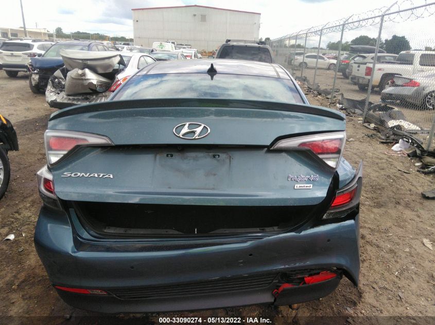 2016 HYUNDAI SONATA HYBRID LIMITED KMHE34L19GA008638