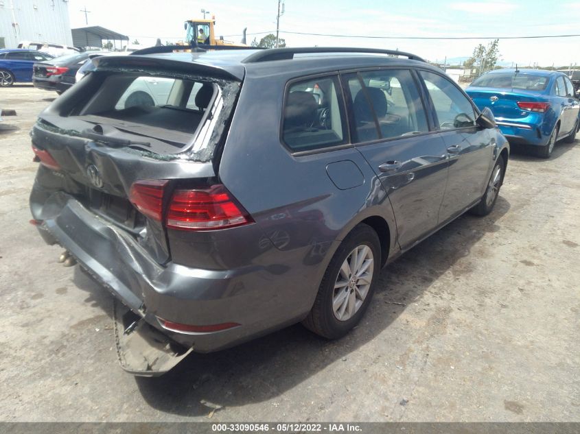 2019 VOLKSWAGEN GOLF SPORTWAGEN S/SE 3VWY57AU1KM502995