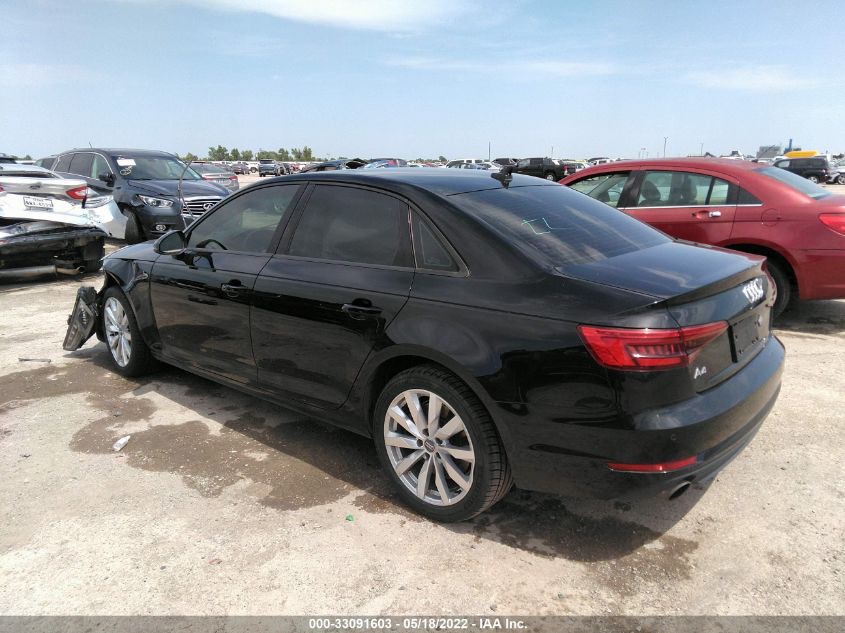2017 AUDI A4 PREMIUM WAUGNAF48HN003904