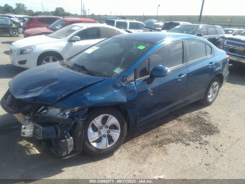 2013 HONDA CIVIC SDN LX 2HGFB2F5XDH530594