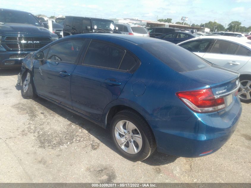 2013 HONDA CIVIC SDN LX 2HGFB2F5XDH530594